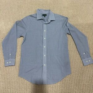 Boys Ralph Lauren Blue Checkered Dress Shirt